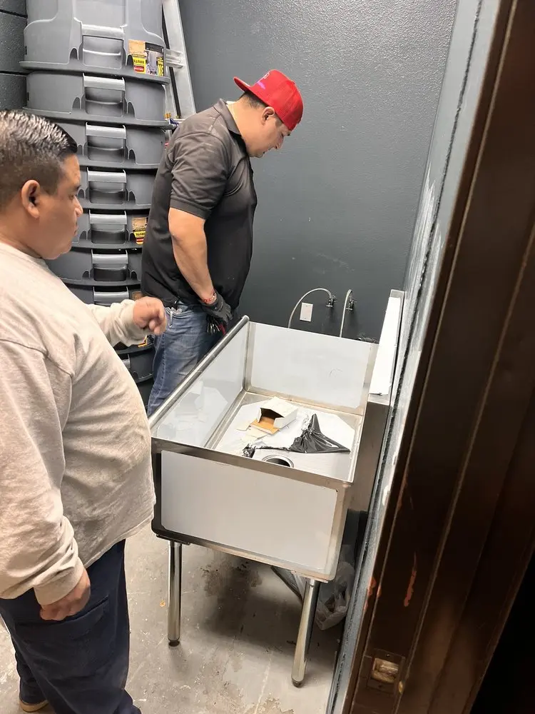 Commercial plumbing and sink installation in Knoxville